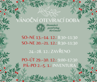 Vánoční otevírací doba 2025 